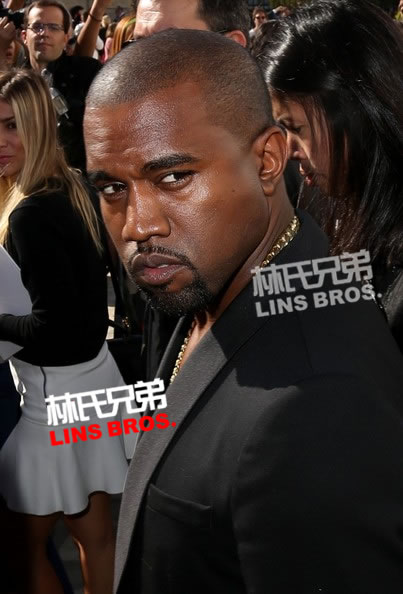 Kanye West出席巴黎时装周Christian Dior迪奥Show (照片)