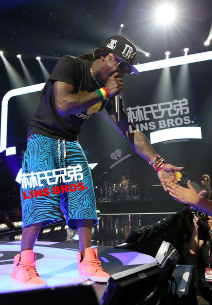 Lil Wayne在拉斯维加斯iHeartRadio音乐节演出 (照片)