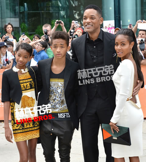 Will Smith和Jada带着孩子来到多伦多电影节 (照片)