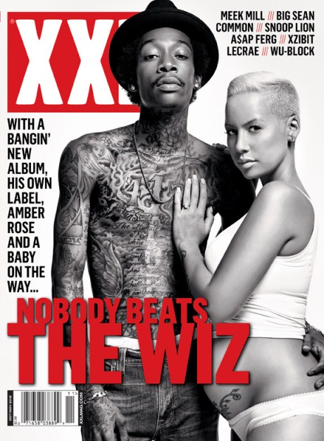 Wiz Khalifa和怀孕的Amber Rose登上XXL杂志封面 (图片)