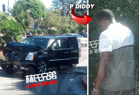 Diddy在洛杉矶车祸受伤 (照片)