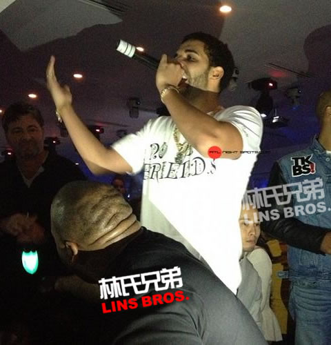 Drake继续庆祝26岁生日 在亚特兰大Party (照片)