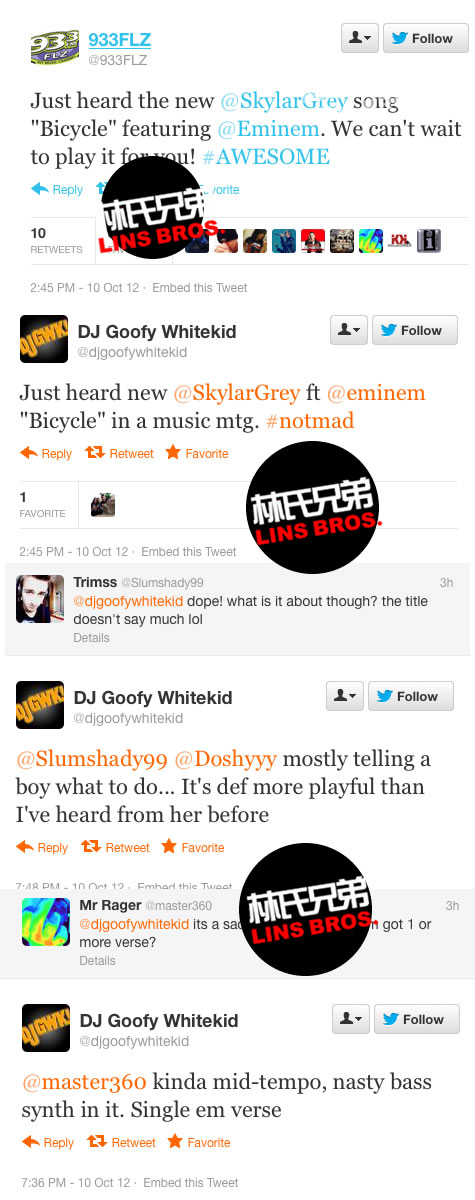 Eminem将再次和Skylar Grey合作歌曲Bicycle 
