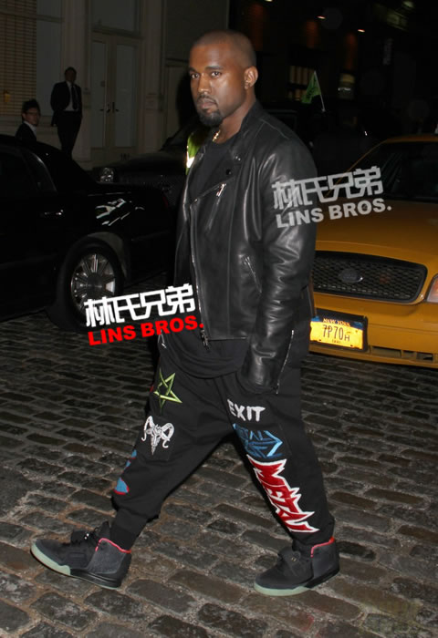 Kanye West和Lady Gaga出席Versace范思哲纽约商店开业 (照片)