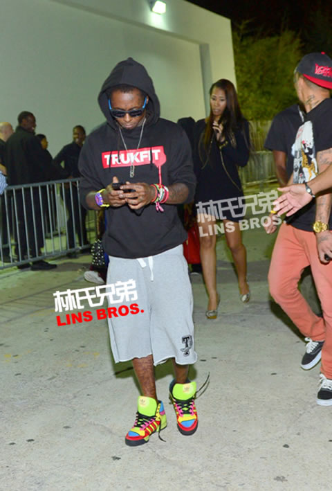 Lil Wayne, 勒布朗, 韦德, 波什在亚特兰大Compound夜店 (照片)