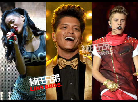 Rihanna, Bruno Mars, Justin Bieber将在2012 Victoria’s Secret维多利亚的秘密秀表演