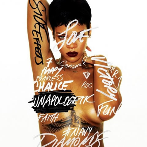 Rihanna新专辑名字Unapologetic和封面, 发行时间公布 (图片) 