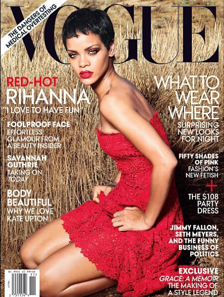 Rihanna登上VOGUE杂志12月封面 (图片)