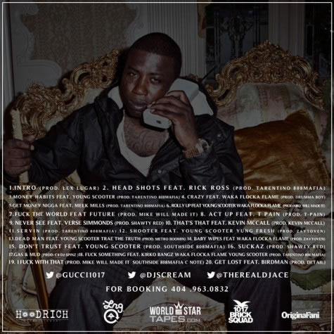 Gucci Mane发布最新Mixtape: Trap God (20首歌曲下载)
