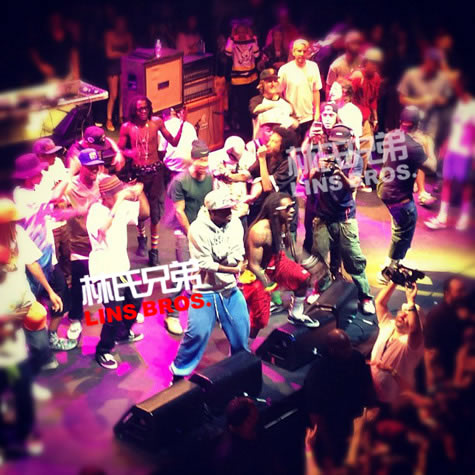 Lil Wayne加入Odd Future在洛杉矶演出现场(照片) 