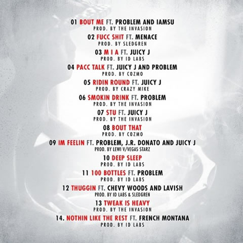 Wiz Khalifa最新Mixtape：Cabin Fever 2 封面和歌曲名单 (图片)