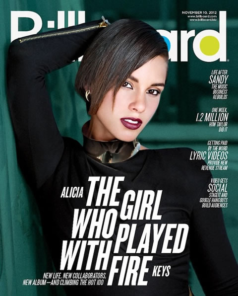 Alicia Keys登上Billboard 杂志封面 (图片)