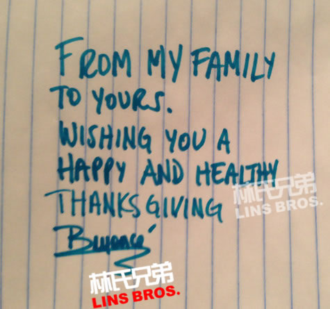 Beyoncé感恩节Thanksgiving分享女儿Blue Ivy新照 (照片)