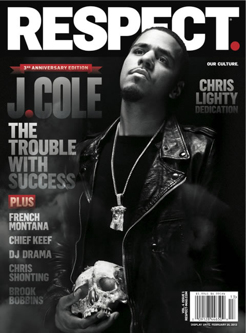 Jay Z徒弟J. Cole登上RESPECT杂志封面 (图片)