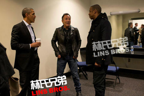 美国总统大选最后一天 Jay Z为总统Obama奥巴马站台拉票演出 (照片)