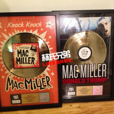 Mac Miller得到歌曲Donald Trump和Knock Knock金曲认证奖牌 (照片)