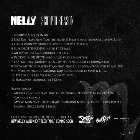 Nelly发布最新Mixtape：Scorpio Season (14首歌曲下载)