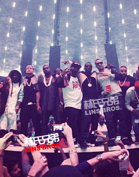 Lil Wayne, Kanye West, Diddy, Birdman等庆祝DJ Khaled生日 (照片)