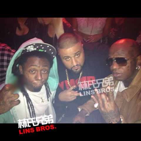 Lil Wayne, Kanye West, Diddy, Birdman等庆祝DJ Khaled生日 (照片)