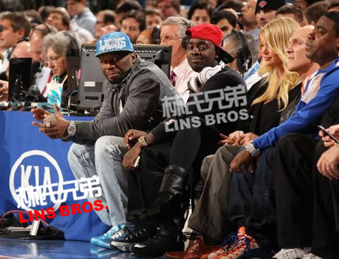 Jeremy LIN林书豪回到纽约，50 Cent, Big Sean, Wale前往观看(照片)