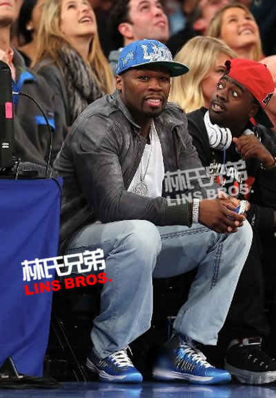 Jeremy LIN林书豪回到纽约，50 Cent, Big Sean, Wale前往观看(照片)