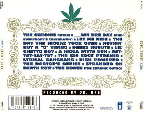 Dr. Dre首张经典专辑The Chronic发行正式达到整整20年