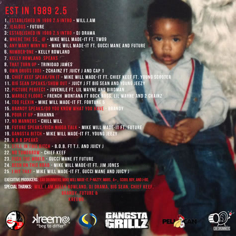 Mike WiLL Made It新Mixtape: Est. In 1989 Pt. 2.5 (25首歌曲下载)
