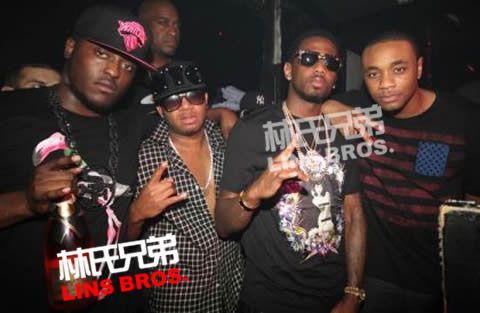 Lil Wayne, Birdman, J.R.Smith史密斯,Fabolous在迈阿密夜店 (照片)