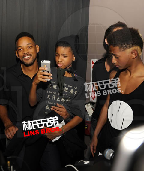 Will Smith & 妻子Jada Smith和三个孩子在迈阿密夜店Party (照片)