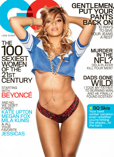 Beyonce 登上GQ杂志21世纪100大最性感女人期刊封面 (图片)  