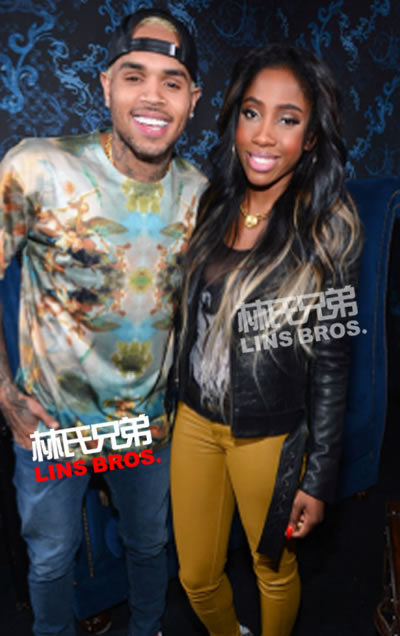 Chris Brown在106 & Park节目助阵新签约女艺人Sevyn Streeter给她惊喜 (照片)