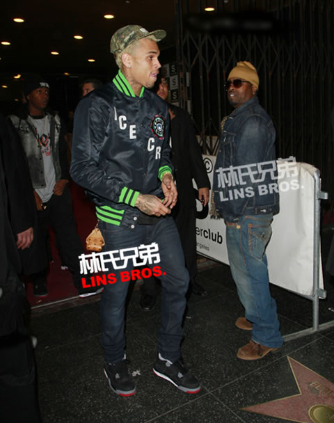 Chris Brown在洛杉矶的Supperclub夜店Party (照片)
