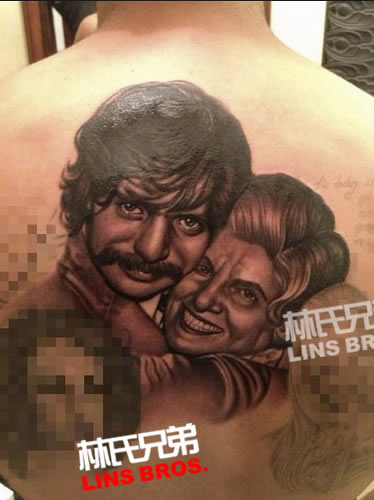 Drake 背部刻上纹身纪念已故叔叔和祖母 (照片)