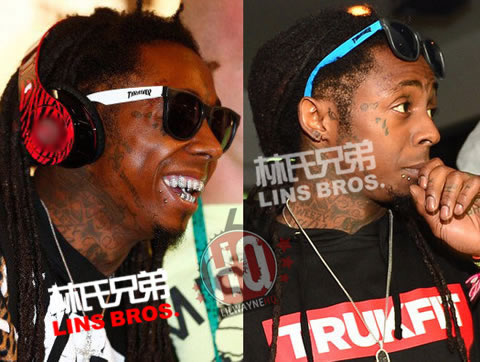Lil Wayne在脸上，额头上和脖子上新增加5处纹身 (照片)