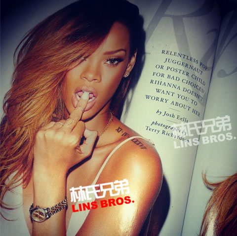 Rihanna登上Rolling Stone杂志3月刊封面 (2张照片)
