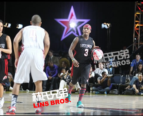 Ne Yo, Common, Trey Songz等在2013 NBA全明星周末名人赛展示球技 (照片)