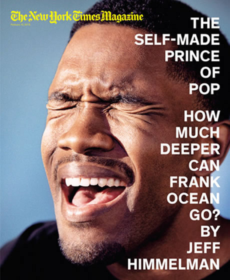 Frank Ocean登上New York Times杂志封面 (图片)