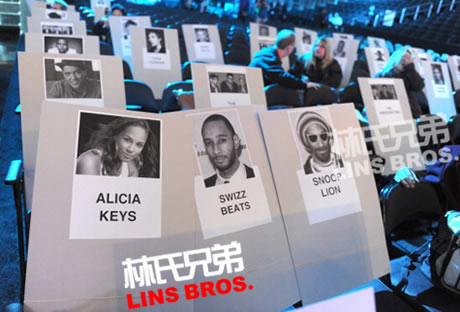 Lil Wayne, Jay Z, Snoop Dogg,Drake等明星们55th Grammy Awards格莱美奖座位图 (照片)