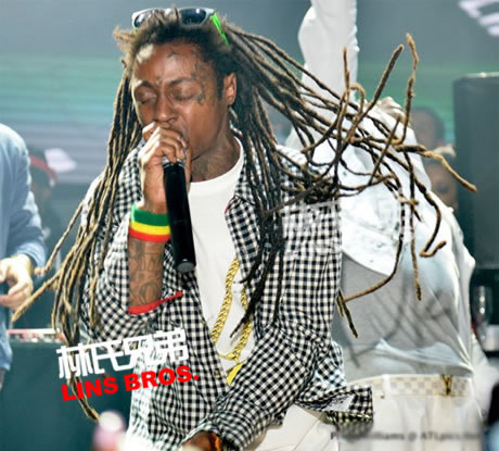 Lil Wayne在Diss NBA迈阿密热队风波现场 (照片)  