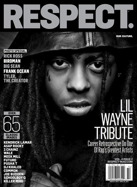 Lil Wayne登上RESPECT.杂志封面 (图片)