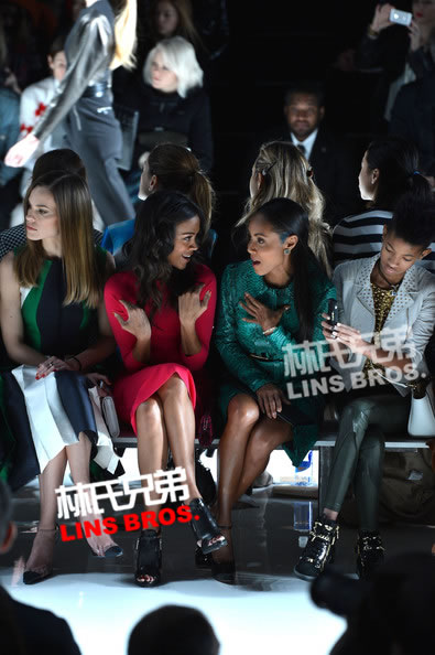 Will Smith妻子和女儿, A$AP Rocky, Big Sean, Waka Flocka出席纽约时装周 (照片)