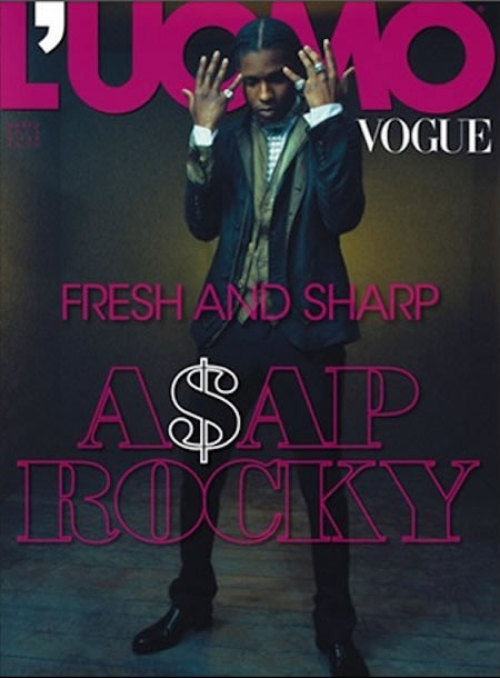 A$AP Rocky登上L’Uomo Vogue杂志封面 (照片)