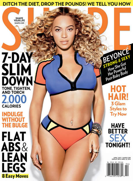 Beyonce保持性感 登上SHAPE杂志封面 (11张照片)