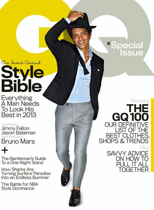 Bruno Mars 登上GQ杂志4月刊封面 (7张照片)