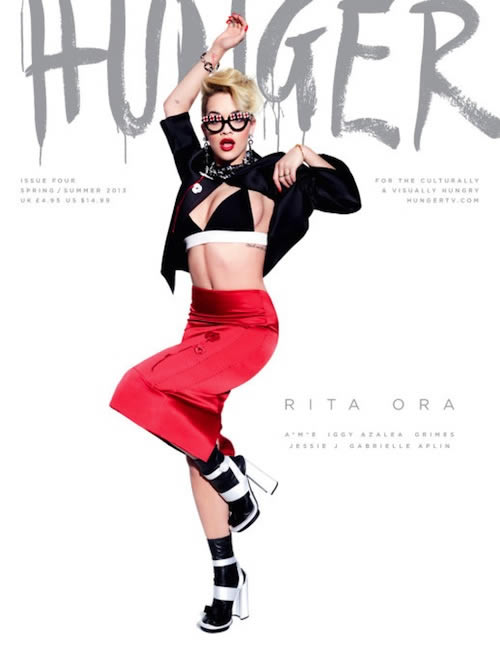 Rita Ora和Iggy Azalea, A*M*E登上HUNGER杂志3张封面 (4张照片)
