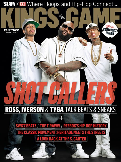 篮球巨星艾弗森, Rick Ross, Tyga 登上XXL/SLAM杂志封面 (2张图片)