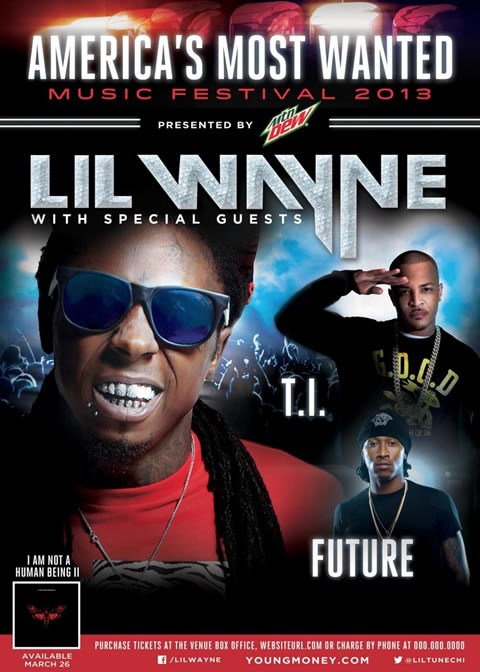 Lil Wayne宣布和T.I. 进行联合演唱会 (图片/更新海报)