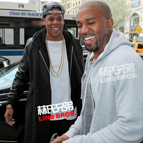 好兄弟重聚!! Jay Z与Kanye West开心见面..拥抱笑得合不拢嘴 (9张照片)