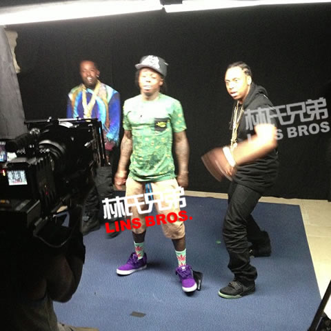 Lil Wayne, Ma$e, L.E.P. Bogus Boys拍摄单曲Commas MV (16张照片)