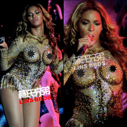 Beyonce 有史以来最挑衅最性感服装共花去600个小时，花去30000颗水晶 (照片)